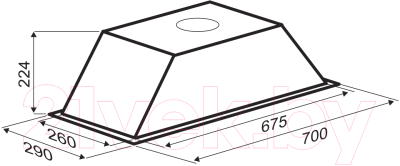Вытяжка скрытая Zigmund & Shtain K 012.7 B