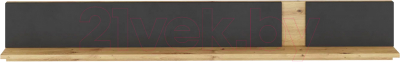 Полка НК Мебель Modo / 71715646 (артизан/черный матовый)