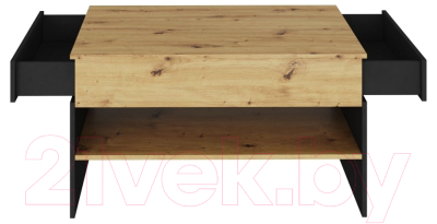 Журнальный столик НК Мебель Modo / 71715648 (артизан/черный матовый)