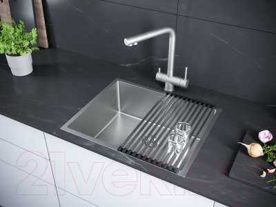 Мойка кухонная Paulmark PM215444-BS