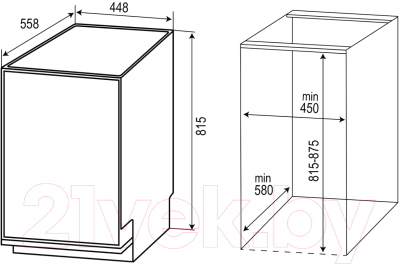 Посудомоечная машина Zigmund & Shtain DW 301.4