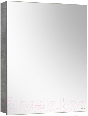 Шкаф с зеркалом для ванной Belux Стокгольм ВШ 60 (31, бетон чикаго светло-серый) - фото