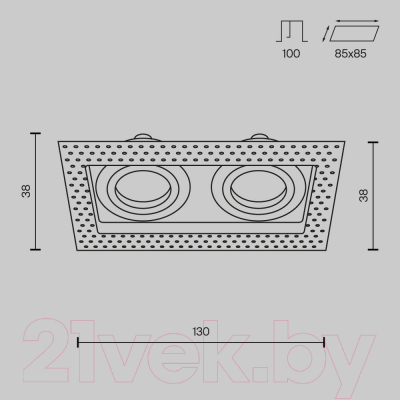 Точечный светильник Maytoni Atom DL003-02-W