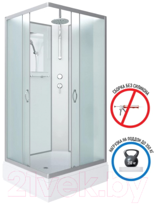 Душевая кабина Niagara NG-33974-14QBKT 90x70x200 (матовое стекло)