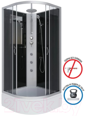 Душевая кабина Niagara NG-3502-14BKTG 100x100x210
