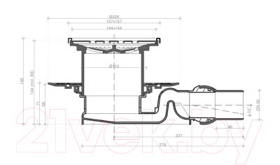 Трап для душа Pestan Drops 4 Mask 201747 / 13000079