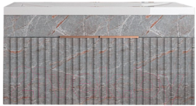 Тумба под умывальник Garda 09.51н.750.PVC (золотой мрамор) - фото