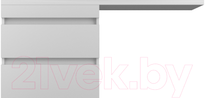 Тумба под умывальник Style Line Оптима 60 2 ящика Plus (подвесная) - фото