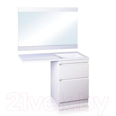 Тумба под умывальник Style Line Оптима 40 2 ящика Plus (напольная)