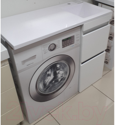 Тумба под умывальник Style Line Оптима 40 2 ящика Plus (напольная)