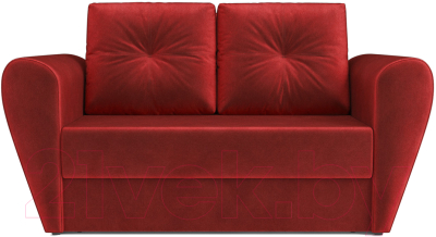 Диван Mebel-Ars Квартет (бархат красный Star Velvet 3 Dark Red)