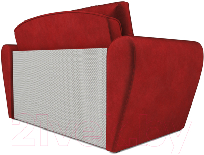 Диван Mebel-Ars Квартет (бархат красный Star Velvet 3 Dark Red)