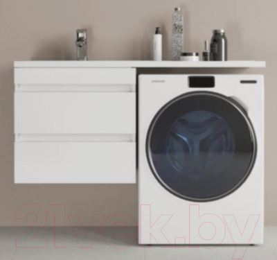 Тумба под умывальник Style Line Оптима 60 2 ящика Люкс Plus (подвесная)