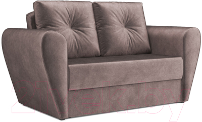 Диван Mebel-Ars Квартет (бархат серо-шоколадный Star Velvet 60 Cofee) - фото