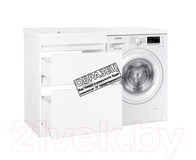 Тумба под умывальник Style Line Оптима 50 2 ящика Люкс Plus (напольная)