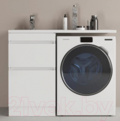 Тумба под умывальник Style Line Оптима 50 2 ящика Люкс Plus (напольная)