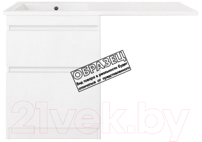 Тумба под умывальник Style Line Оптима 60 2 ящика Люкс Plus - фото
