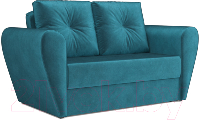 Диван Mebel-Ars Квартет (бархат сине-зеленый Star Velvet 43 Black Green) - фото