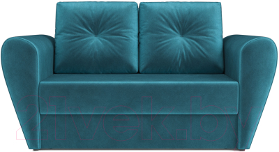 Диван Mebel-Ars Квартет (бархат сине-зеленый Star Velvet 43 Black Green)