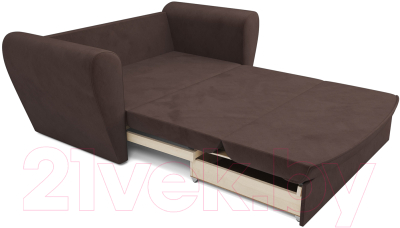 Диван Mebel-Ars Квартет (велюр молочный шоколад НВ-178 13)