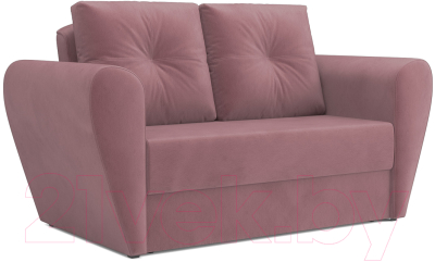 Диван Mebel-Ars Квартет (велюр пудра НВ-178 18) - фото