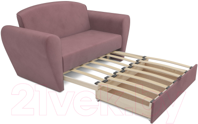 Диван Mebel-Ars Квартет (велюр пудра НВ-178 18)