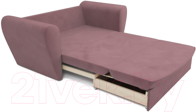 Диван Mebel-Ars Квартет (велюр пудра НВ-178 18)