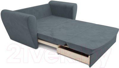 Диван Mebel-Ars Квартет (велюр серо-синий HB-178 26)