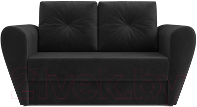 Диван Mebel-Ars Квартет (велюр черный НВ-178 17)