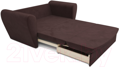 Диван Mebel-Ars Квартет (велюр шоколад HB-178 16)