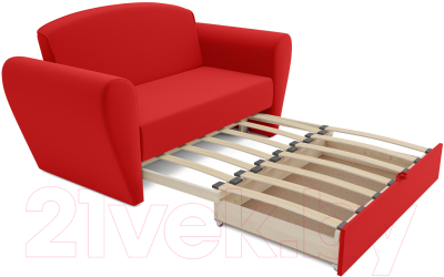 Диван Mebel-Ars Квартет (кордрой красный)
