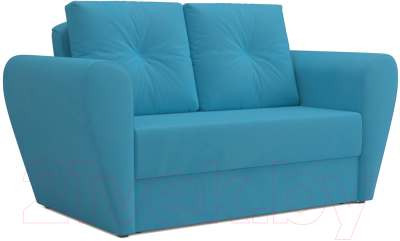 Диван Mebel-Ars Квартет (рогожка синий) - фото