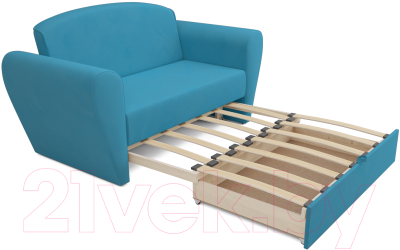 Диван Mebel-Ars Квартет (рогожка синий)