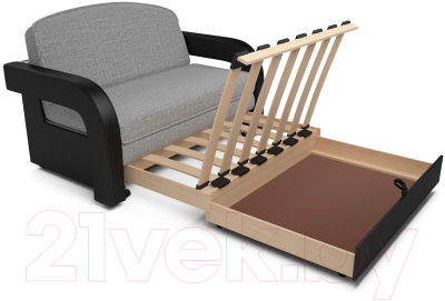 Диван Mebel-Ars Кармен-2 (рогожка серый)