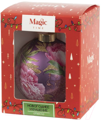 Шар новогодний Magic Time Ботаника / 89832