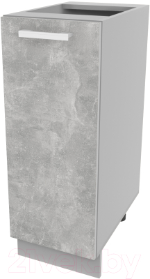 Шкаф-стол кухонный Интерлиния Компо НШ30р-1дв (бетон) - фото