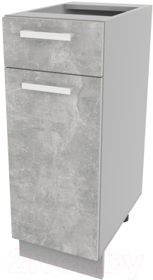 Шкаф-стол кухонный Интерлиния Компо НШ30рш1 (бетон) - фото