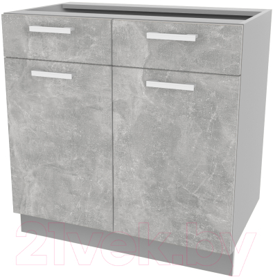 Шкаф-стол кухонный Интерлиния Компо НШ80рш2 (бетон) - фото