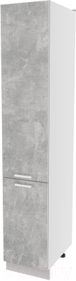 Шкаф-пенал кухонный Интерлиния Компо НШП-№2-2145 (бетон/бетон) - фото