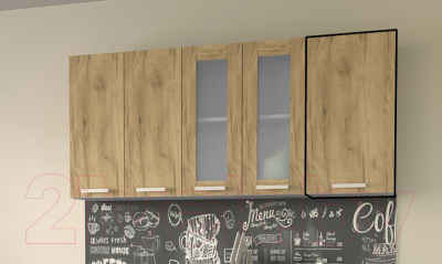 Шкаф навесной для кухни Интерлиния Компо ВШ45-720-1дв (дуб золотой)