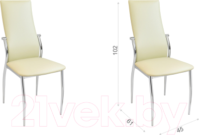 Стул Гальваник Комфорт с утонением