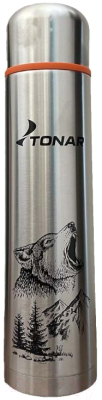 Термос для напитков Тонар Волк HS.TM-051-W - фото