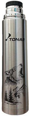 Термос для напитков Тонар Волк HS.TM-051-W