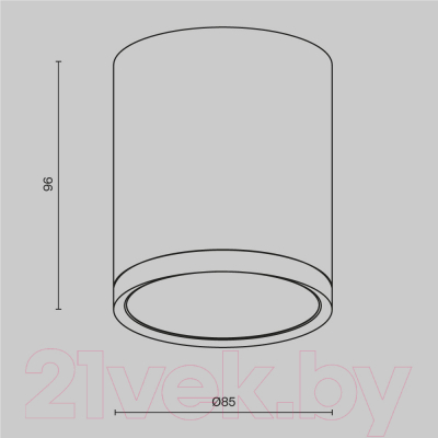 Точечный светильник Maytoni Hoop C086CM-GX53-MRD-B