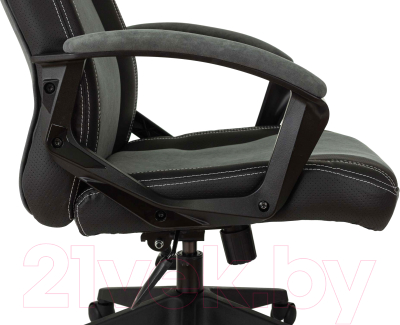 Кресло геймерское Бюрократ Zombie Hero (серый)