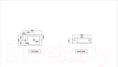 Умывальник Jaquar JDS-WHT-25801