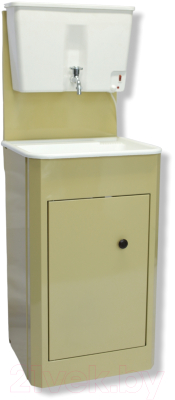 Умывальник для дачи Петромаш С водонагревателем ЭВБО-17 / slkptr063 (бежевый/мойка пластик)