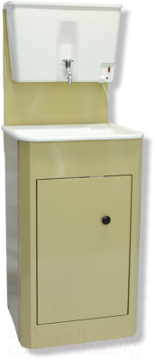 Умывальник для дачи Петромаш С водонагревателем ЭВБО-17 / slkptr063 (бежевый/мойка пластик)