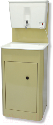 Умывальник для дачи Петромаш С водонагревателем ЭВБО-17 / slkptr063 (бежевый/мойка пластик)