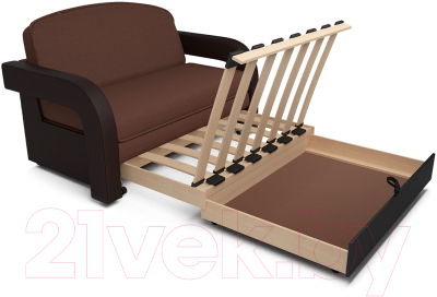 Диван Mebel-Ars Кармен-2 (рогожка шоколад)